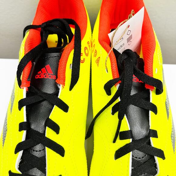 NEW Adidas COPA Sense .4 Soccer Cleats Shoes Neon Yellow Size 6.5 - Picture 4 of 7